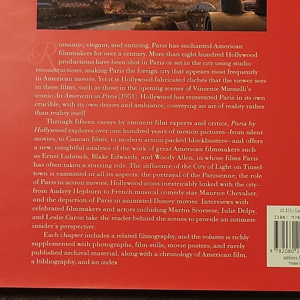 Paris by Hollywood Edited by Antonie De Baecque